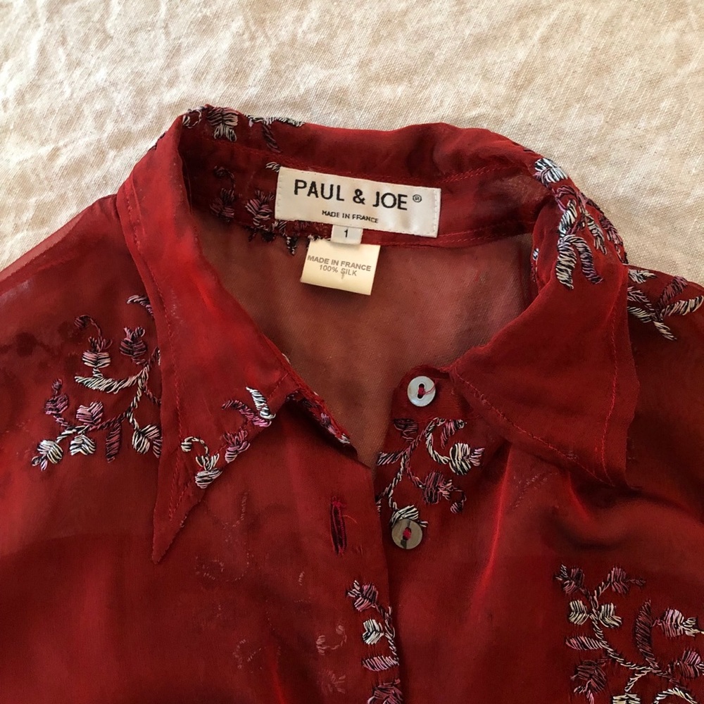 Paul and Joe silk button down shirt - Picture 8 of 8